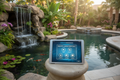 Interactive digital quiz interface for backyard water feature styles